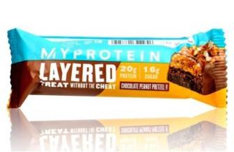 Myprotein Layered Bar - Chocolate Peanut Pre 60gr, .